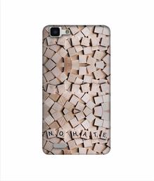 Amazon Brand - Solimo Designer No Hate On Wooden Block 3D Printed Hard Back Case Mobile Cover for Vivo Y27L