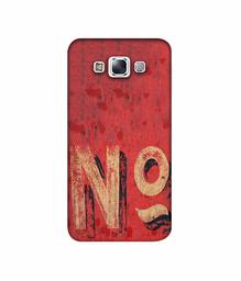 Amazon Brand - Solimo Designer No 3D Printed Hard Back Case Mobile Cover for Samsung Galaxy E7