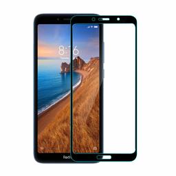 Amazon Brand - Solimo Premium Full Body Tempered Glass for Redmi 7A with Installation Kit (Black)