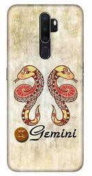 Amazon Brand - Solimo Designer Gemini Design 3D Printed Hard Back Case Mobile Cover for Oppo A5 (2020)