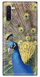 Amazon Brand - Solimo Designer Peacock Design 3D Printed Hard Back Case Mobile Cover for Samsung Galaxy Note 10