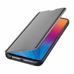 Amazon Brand - Solimo Protective Clear View flip Cover for Vivo Y91i (Black)