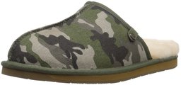 206 Collective Amazon Brand Union - Zapatillas de Tijera para Hombre, Tela de Camuflaje Verde, 12.5