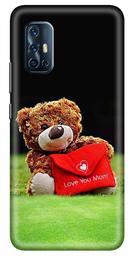 Amazon Brand - Solimo Designer Cute Teddy Bear 3D Printed Hard Back Case Mobile Cover for Vivo V17