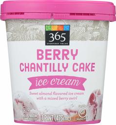 365 Everyday Value, Berry Chantilly Ice Cream, (Frozen), 16 oz