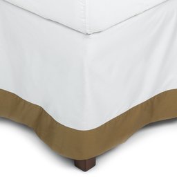 Pinzon Hotel Banded 100-Percent Egyptian Cotton Sateen Full Bed Skirt, Loden