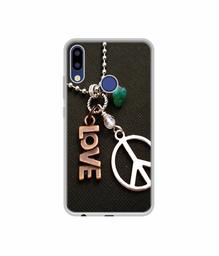 Amazon Brand - Solimo Designer Love and Peace UV Printed Soft Back Case Mobile Cover for Tecno Camon I Air 2 Plus