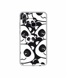 Amazon Brand - Solimo Designer Panda Texture UV Printed Soft Back Case Mobile Cover for Honor 10 Lite