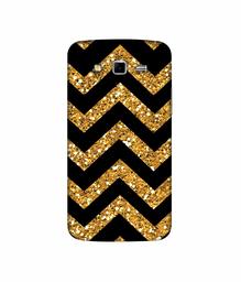 Amazon Brand - Solimo Designer Golden Zik Zak Pattern 3D Printed Hard Back Case Mobile Cover for Samsung Galaxy Grand 2 G7102 / G7105