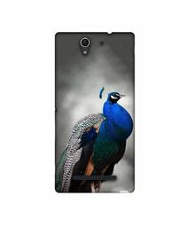 Amazon Brand - Solimo Designer Peacock 3D Printed Hard Back Case Mobile Cover for Sony Xperia C3 Dual