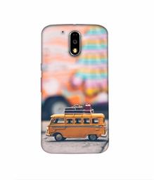 Amazon Brand - Solimo Designer Toy Bus 3D Printed Hard Back Case Mobile Cover for Motorola Moto G4 Plus