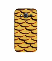 Amazon Brand - Solimo Designer Wooden Semi Circle Texture 3D Printed Hard Back Case Mobile Cover for Samsung Galaxy Core Prime