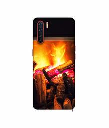 Amazon Brand - Solimo Designer Born Fire 3D Printed Hard Back Case Mobile Cover for Oppo A91