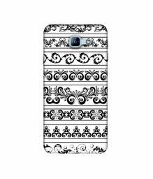 Amazon Brand - Solimo Designer Black Multi Patterns 3D Printed Hard Back Case Mobile Cover for Samsung Galaxy A8 (2016)