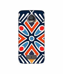 Amazon Brand - Solimo Designer Rangolee 3D Printed Hard Back Case Mobile Cover for Moto Z2 Play