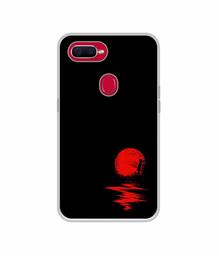 Amazon Brand - Solimo Designer Red Moon UV Printed Soft Back Case Mobile Cover for Oppo F9 Pro