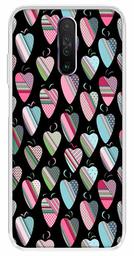 Amazon Brand - Solimo Designer Multicolor Heart Art Vectors Black Pattern Design Printed Soft Back Case Mobile Cover for Poco X2 / Xiaomi Redmi K30