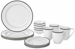 Amazon Brand - Solimo Dinnerware Set, 16 Pieces