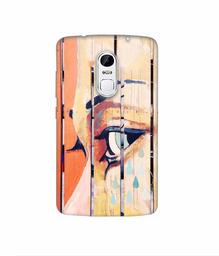 Amazon Brand - Solimo Designer Potrat On Wood 3D Printed Hard Back Case Mobile Cover for Lenovo Vibe X3