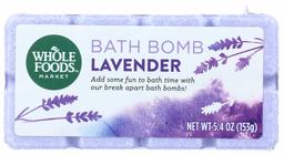 Whole Foods Market, Fizzing Bath Bomb, Lavender, 5.4 oz