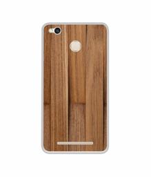 Amazon Brand - Solimo Designer Wooden Art UV Printed Soft Back Case Mobile Cover for Mi Redmi 3S Prime