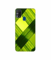 Amazon Brand - Solimo Designer Leafs Texture 3D Printed Hard Back Case Mobile Cover for Samsung Galaxy M31