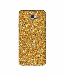 Amazon Brand - Solimo Designer Golden Sparkle 3D Printed Hard Back Case Mobile Cover for Samsung Galaxy J5 Prime