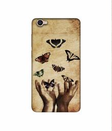 Amazon Brand - Solimo Designer Butterflies 3D Printed Hard Back Case Mobile Cover for Vivo Y55L