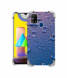 Amazon Brand - Solimo Designer Water Drops UV Printed Soft Back Case Mobile Cover for Samsung Galaxy M31