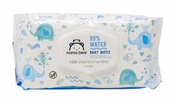 Amazon Brand - Mama Bear 99% Water Baby Wipes, Hypoallergenic, Fragrance Free, 72 Count