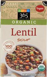 365 Everyday Value, Organic Lentil Soup, 17 oz