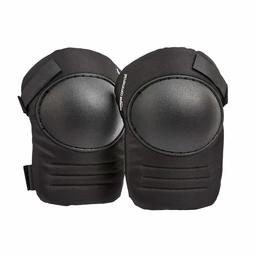 AmazonCommercial Swivel Cap Knee Pads, 9 in, Black