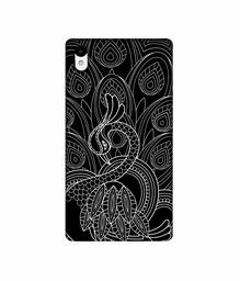 Amazon Brand - Solimo Designer Peacock Feather Pattern 3D Printed Hard Back Case Mobile Cover for Sony Xperia Z2