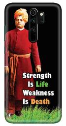 Amazon Brand - Solimo Designer Vivekanandha Quote 3D Printed Hard Back Case Mobile Cover for Xiaomi Redmi Note 8 Pro