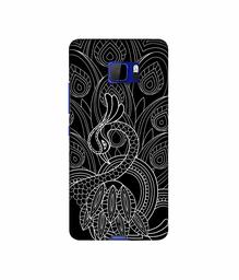 Amazon Brand - Solimo Designer Peacock Feather Pattern 3D Printed Hard Back Case Mobile Cover for HTC U Ultra