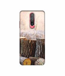 Amazon Brand - Solimo Designer Wood logs 3D Printed Hard Back Case Mobile Cover for Poco X2 / Mi Redmi K30