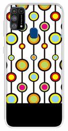 Amazon Brand - Solimo Designer Multicolor Bubble Line Pattern Printed Soft Back Case Mobile Cover for Samsung Galaxy M31