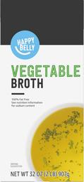 Amazon brand - Happy Belly Veggie Ready to Serve Broth, 32 Ounce