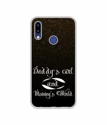 Amazon Brand - Solimo Designer Daddy's Girl and Mummy World UV Printed Soft Back Case Mobile Cover for Tecno Camon i2