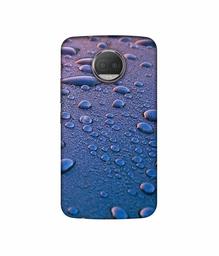 Amazon Brand - Solimo Designer Water Drops UV Printed Soft Back Case Mobile Cover for Motorola Moto G5S Plus