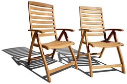 Strathwood Teak 5-Position Armchair