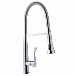 AmazonBasics Pro-Style Flexible Sprayer Kitchen Faucet, Polished Chrome