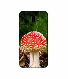 Amazon Brand - Solimo Designer Red Mushroom 3D Printed Hard Back Case Mobile Cover for Samsung Galaxy J6 Plus