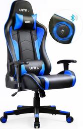 UMI. Essentials Silla Gaming Música Garantía de 1 año Silla Escritorio Bluetooth Silla Oficina Altavoz de Sonido Envolvente Silla Ergonomica Silla Gamer Color Azúl