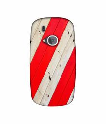 Amazon Brand - Solimo Designer Red and Cream Color Wood 3D Printed Hard Back Case Mobile Cover for Nokia 3310