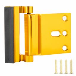 AmazonBasics Door Reinforcement Lock - 1-Pack, Polished Brass