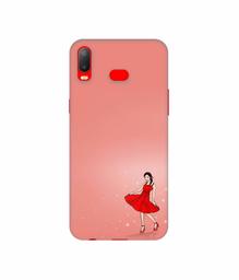 Amazon Brand - Solimo Designer Red Dress Lady 3D Printed Hard Back Case Mobile Cover for Samsung Galaxy A6s