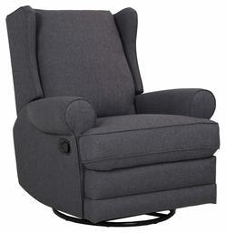 Amazon Brand – Ravenna Home Manning Swivel Base Recliner, 34.6