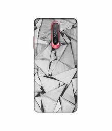 Amazon Brand - Solimo Designer Wooden Triangles 3D Printed Hard Back Case Mobile Cover for Poco X2 / Mi Redmi K30