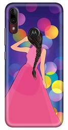 Amazon Brand - Solimo Designer Girl Design 3D Printed Hard Back Case Mobile Cover for Motorola Moto E6s / Motorola Moto E6 Plus